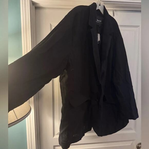 Madewell Larsen Breezewoven Linen Blend Blazer Size 3X New with Tag MSRP $148 - Picture 9 of 10